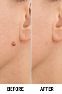 Skin tags removal Hampton Hill before and after