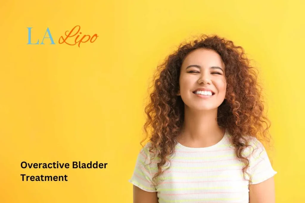 woman smiling about overactive bladder treatment Hampton Hill solutions