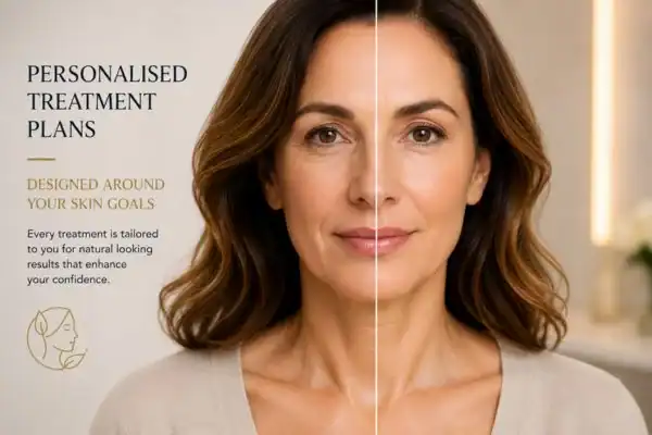 Before and after results of Collagen Lift Therapy Hampton Hill