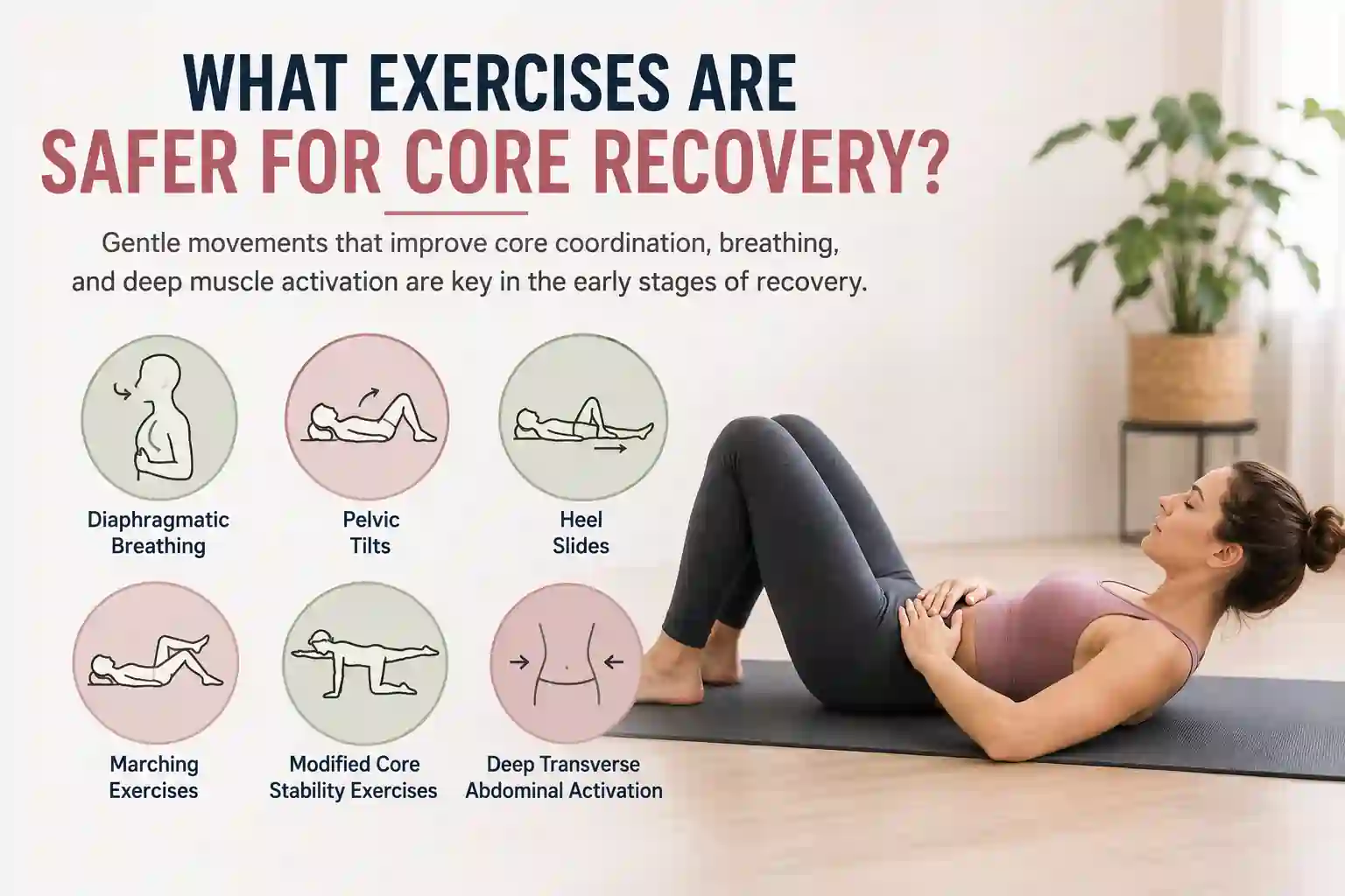Which exercises may help diastasis recti Hampton Hill?